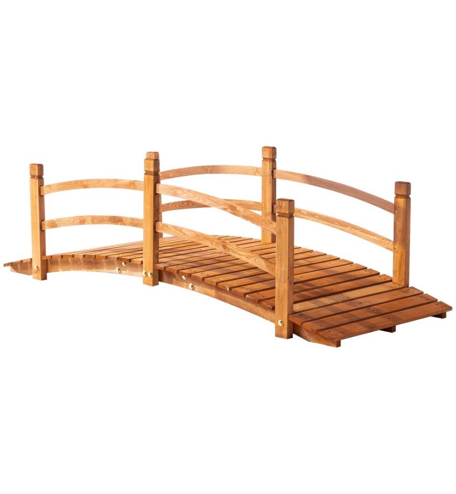 Pont pour bassin, pont de jardin, pont en bois 185 cm x 72 cm x 58 cm