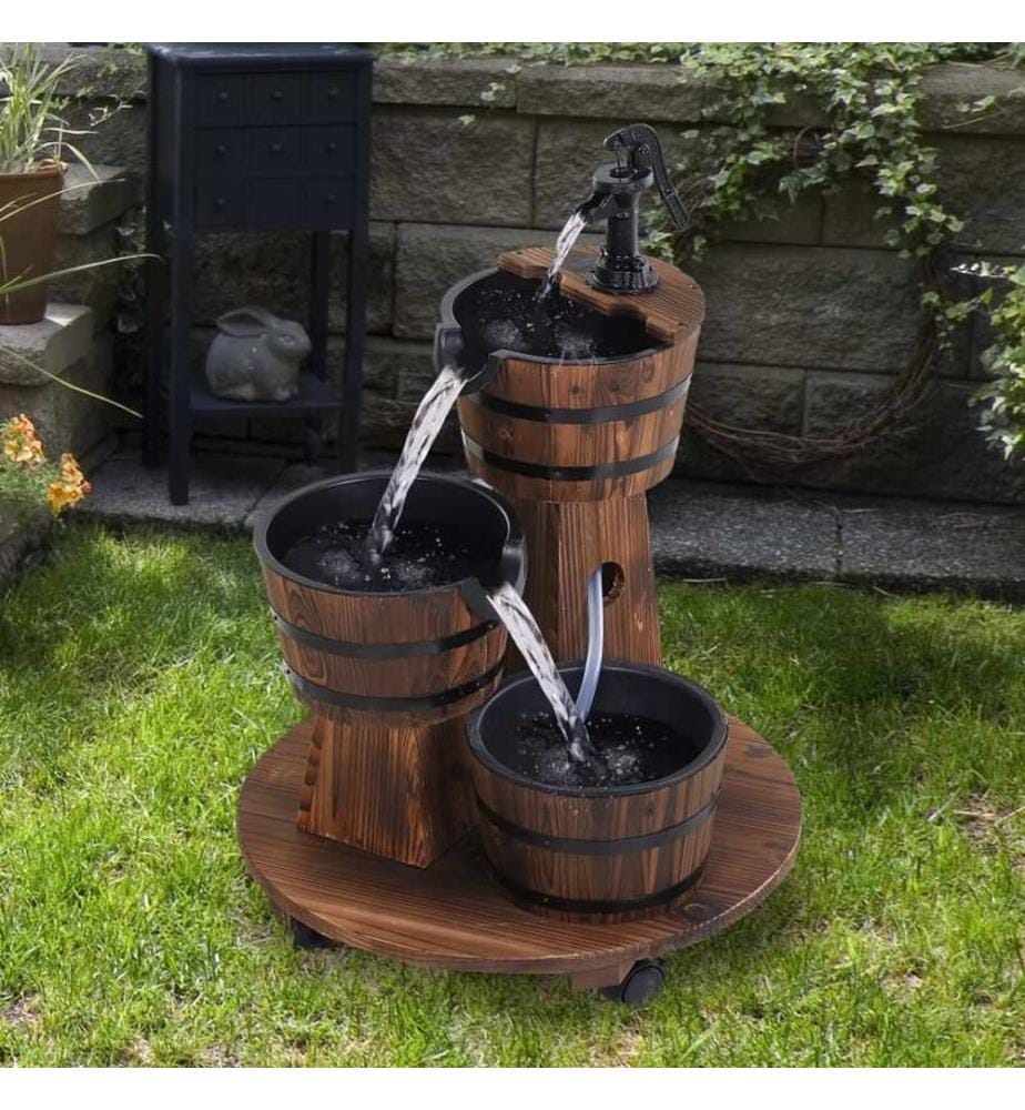 Fontaine de jardin, fontaine décorative, fontaine avec pompe, 78 cm