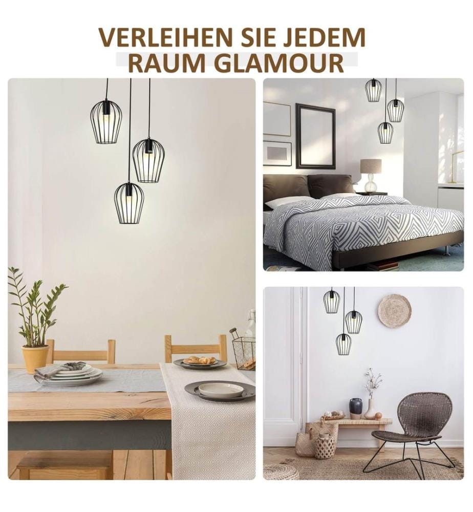 Suspension en métal Ø 38 x 145 cm (H)