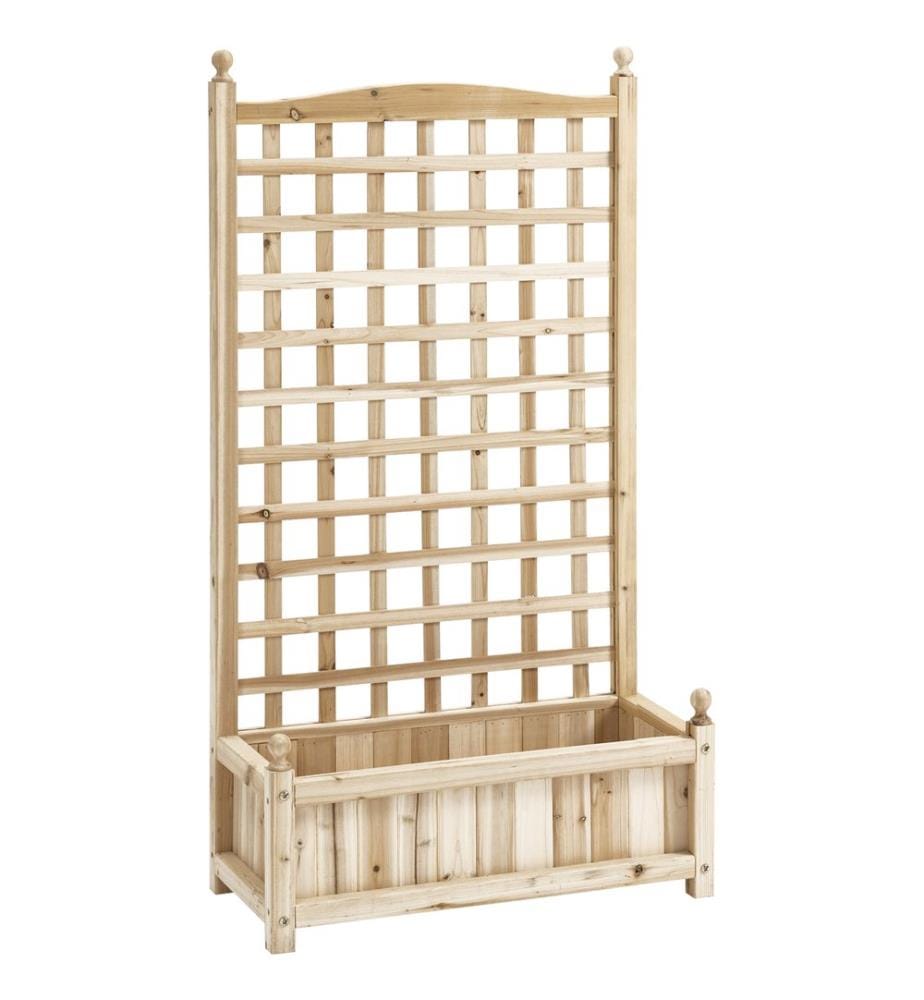 Arceau pour rosiers avec jardinière et cloison