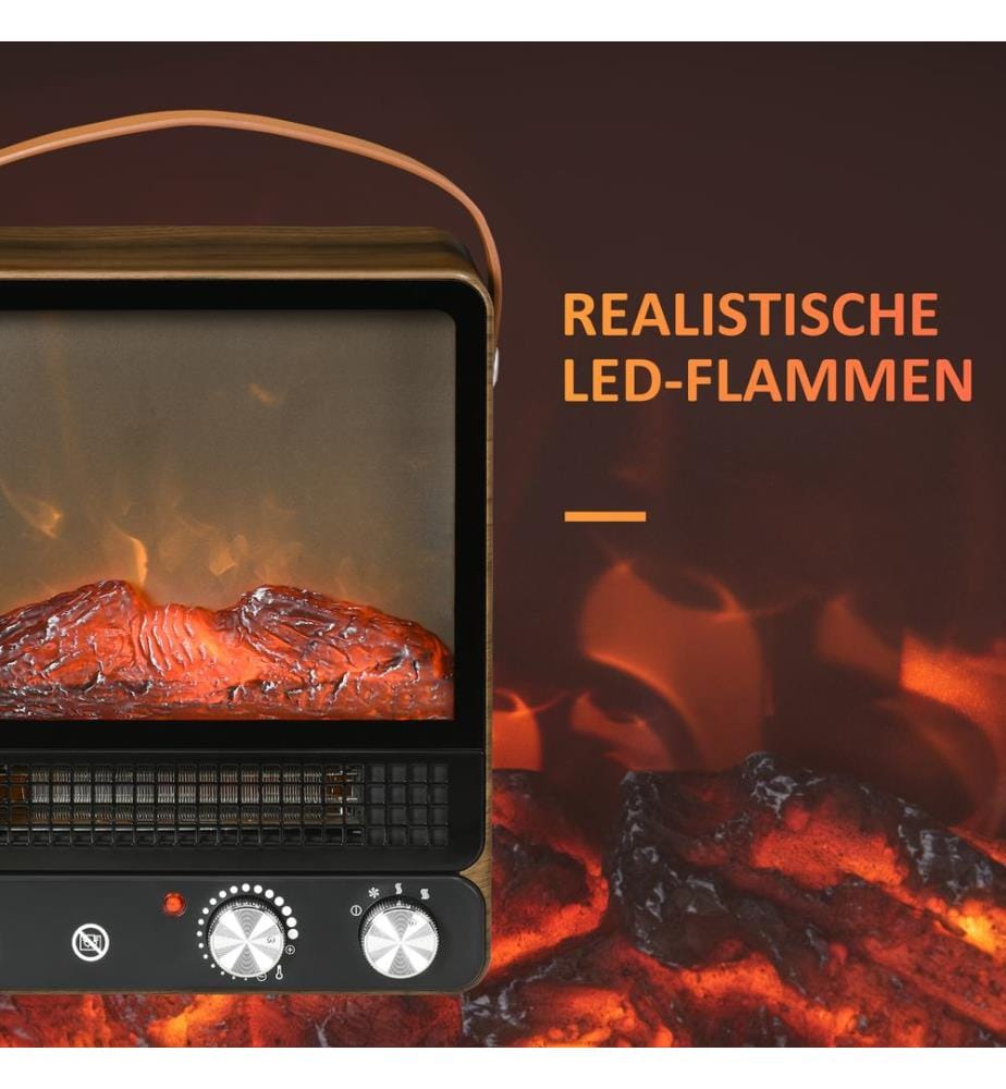 Cheminée électrique avec effet de flammes