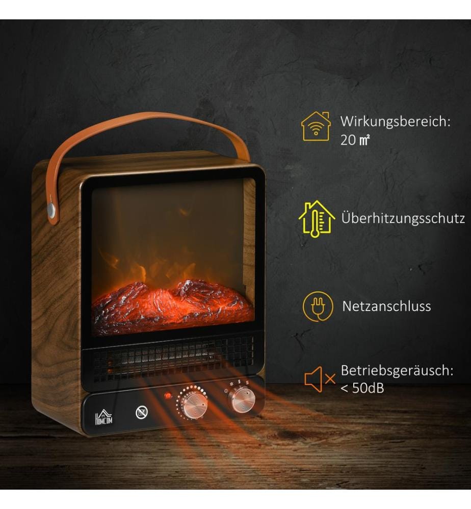 Cheminée électrique avec effet de flammes