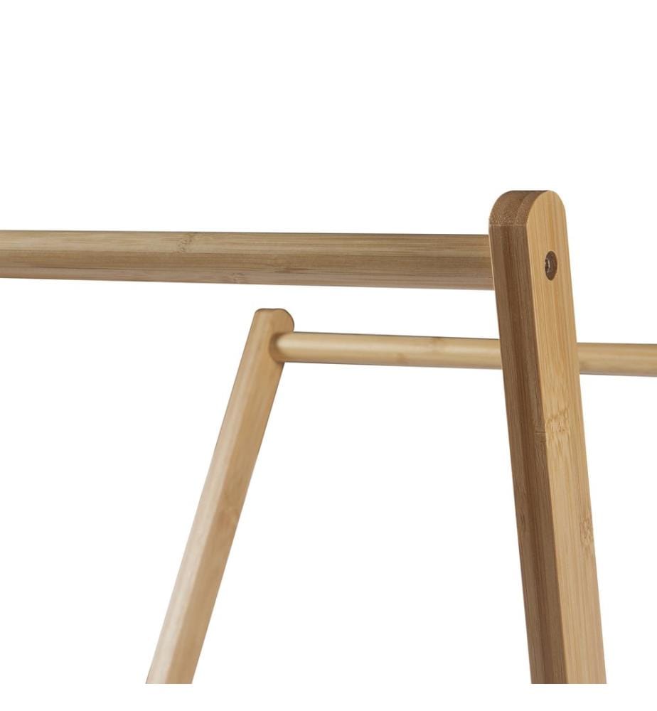 Klappbarer Garderobenständer Bambus 176x100x38 cm