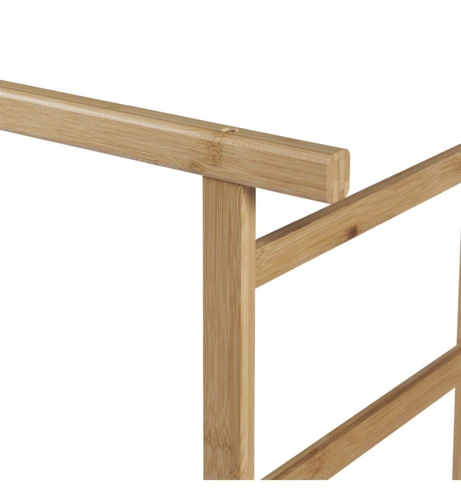 Rollbarer Garderobenständer Bambus 147x70x36 cm
