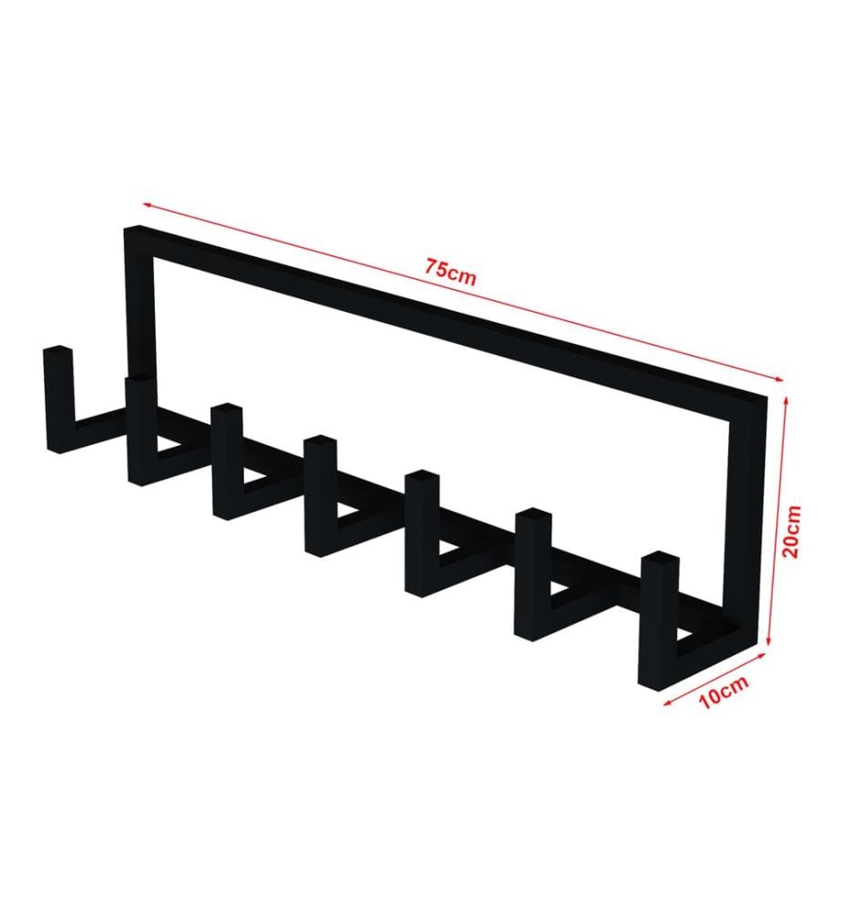 Wandgarderobe Lyngen 75x10x20 cm