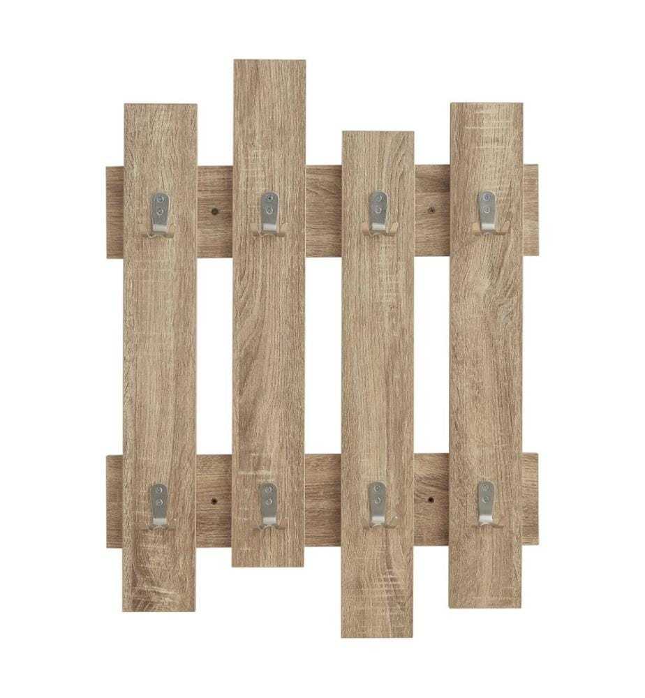 Porte-manteau mural Raseborg 60 x 80 cm, aspect chêne