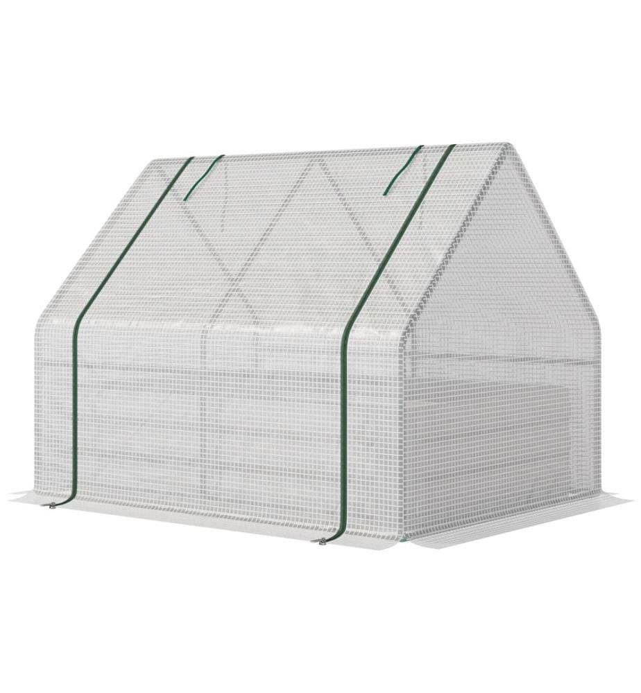 Serre en plastique, châssis de culture, 127 x 95 x 92 cm, verte