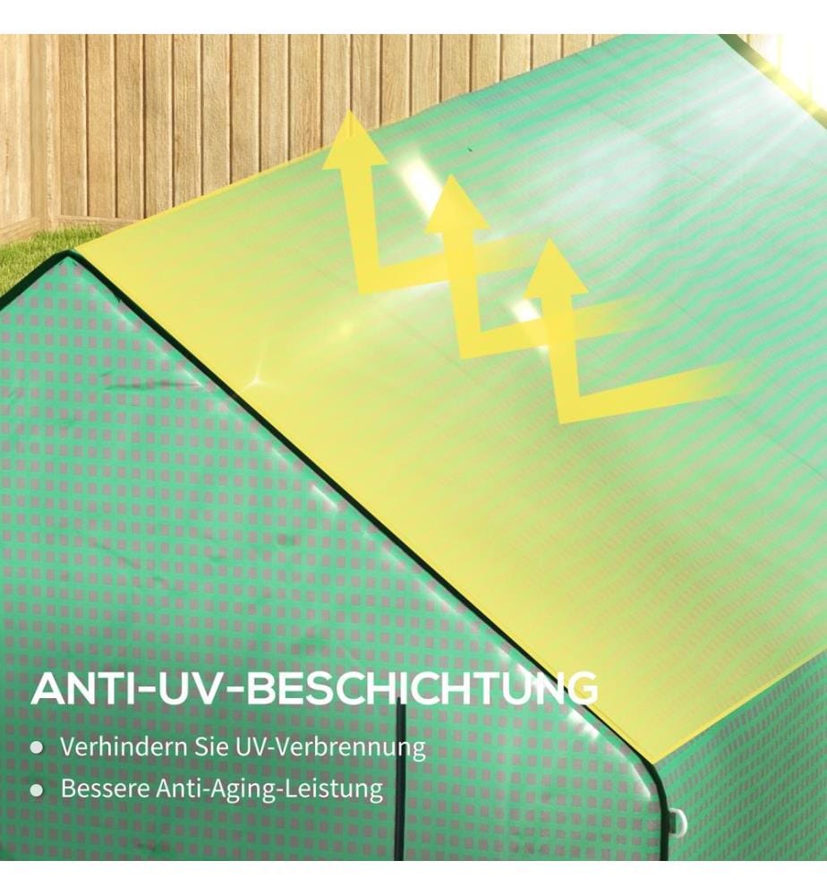 Bâche pour serre 140 x 213 x 190 cm - Bâche de rechange pour serre