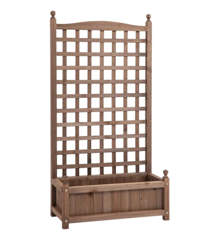 Arceau pour rosiers avec jardinière et cloison
