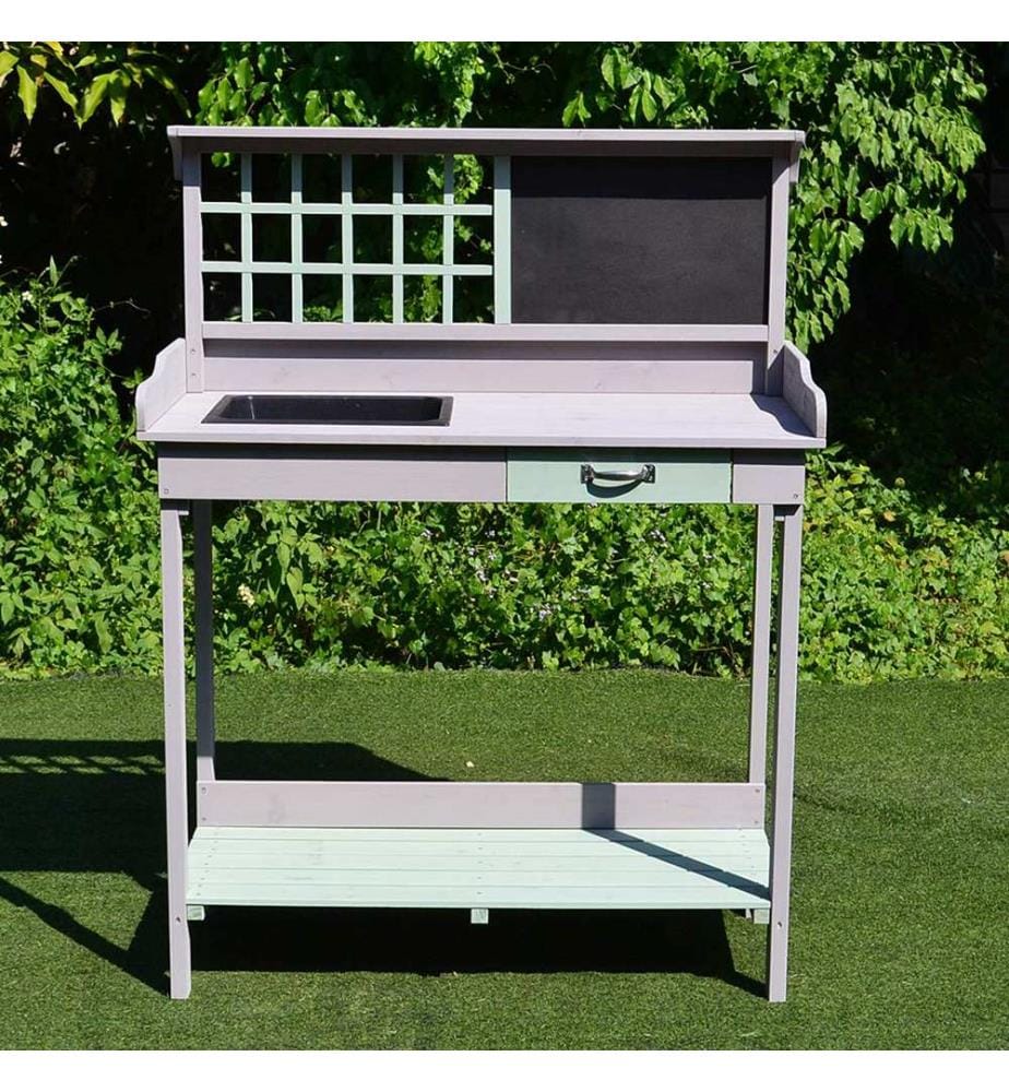 Table de rempotage / Table de travail / Table à fleurs 92 x 42,5 x 119,5 cm