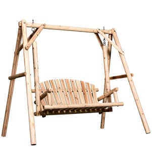 Hollywoodschaukel Massivholz Natur 187 x 137 x 170 cm