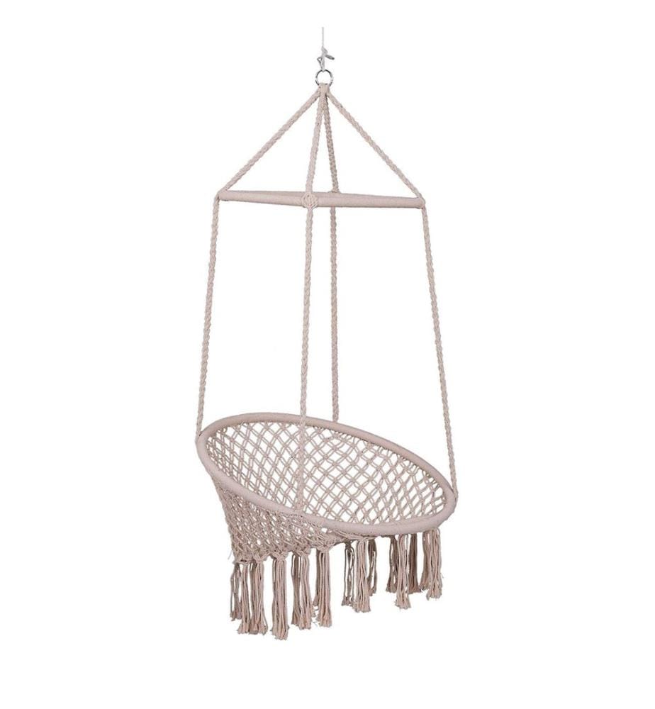 Hängesessel Hängeschaukel Schwebesessel Baumwolle Ø80 cm