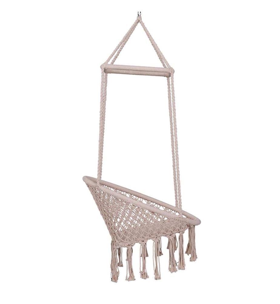 Hängesessel Hängeschaukel Schwebesessel Baumwolle Ø80 cm