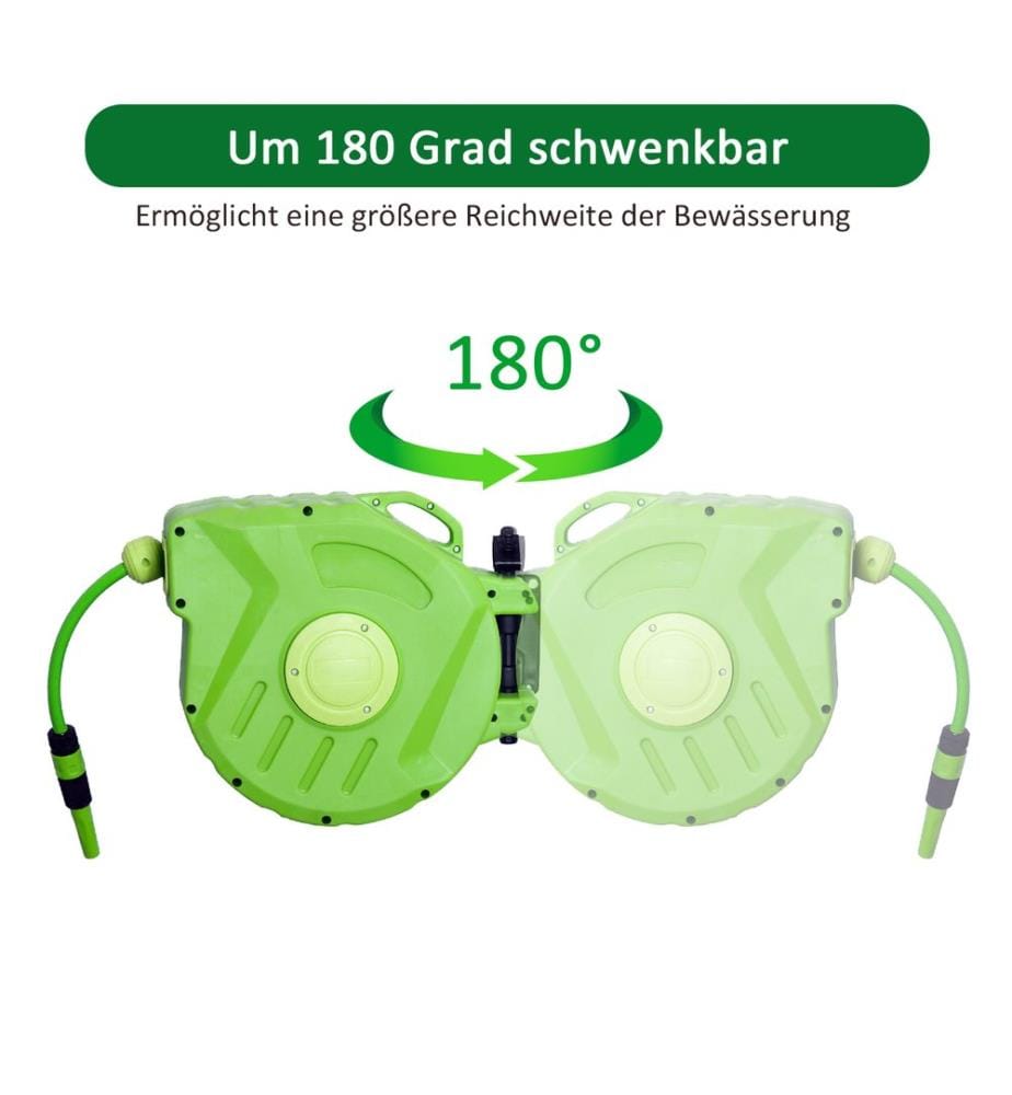 Gartenschlauch Schlauchtro mmel 15m Automatik Schlauchaufroller