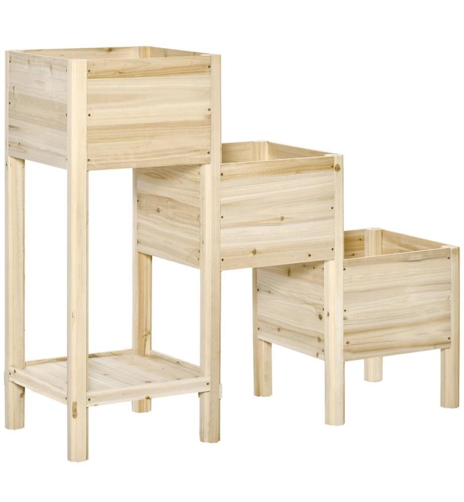 Hochbeet 3 Etagen 125x45x108 cm
