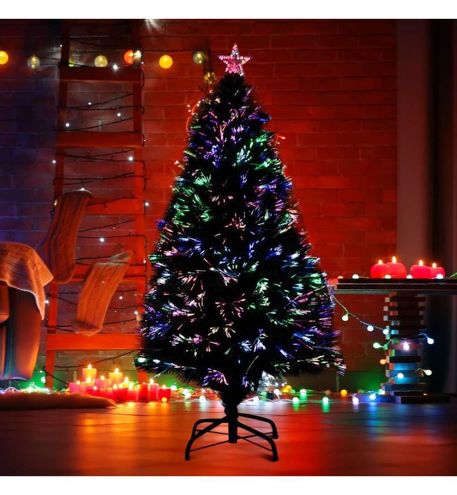 Guirlande lumineuse LED pour sapin de Noël à fibre optique, 120 cm