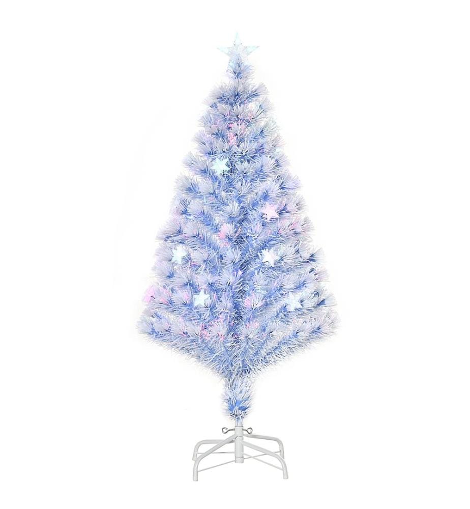 Weihnachtsbaum weiss mit Licht 120 cm Tannenbaum