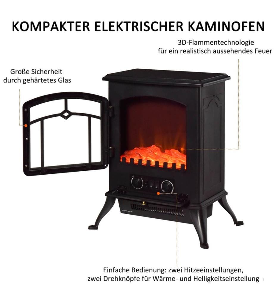 Chauffage électrique Cheminée électrique avec effet de flammes