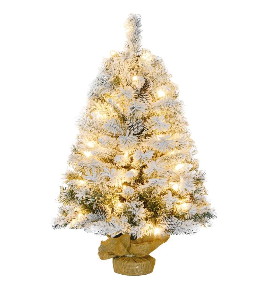Sapin de Noël artificiel, 90 cm, 133 branches, 50 LED