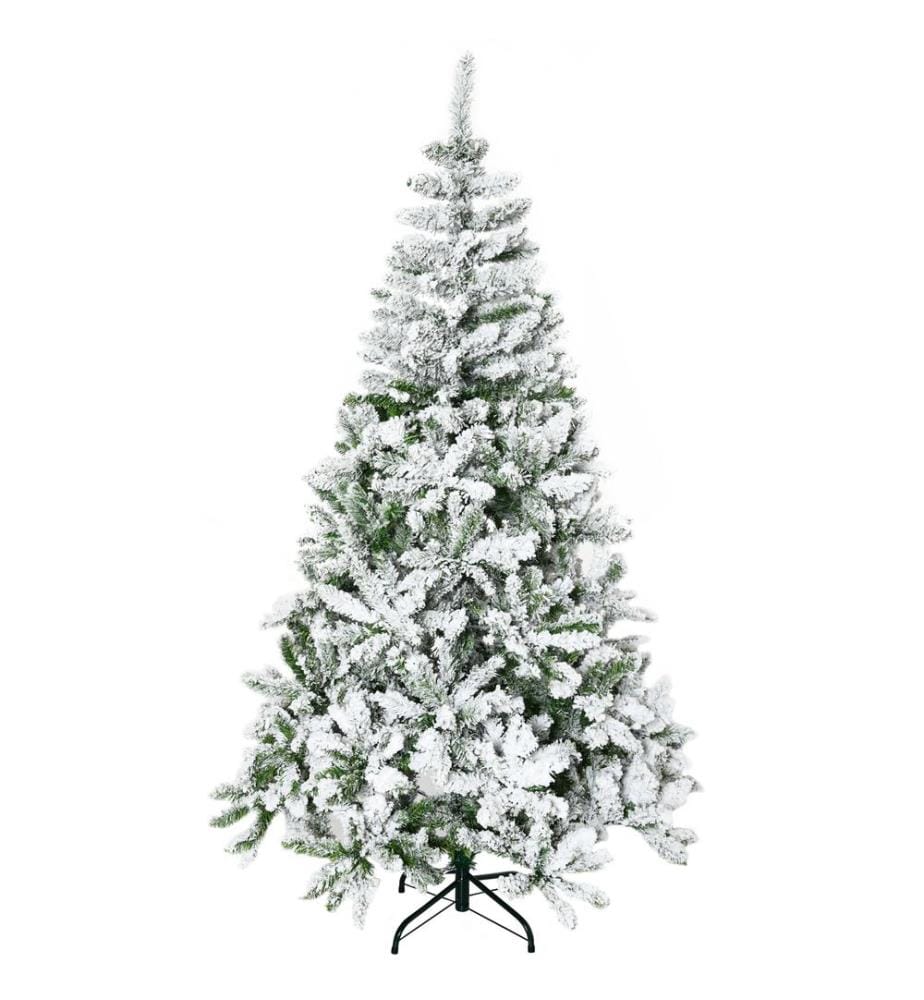 Künstlicher Weihnachtsbaum Christbaum 180 cm 750 Spitzen mit Kunstschnee