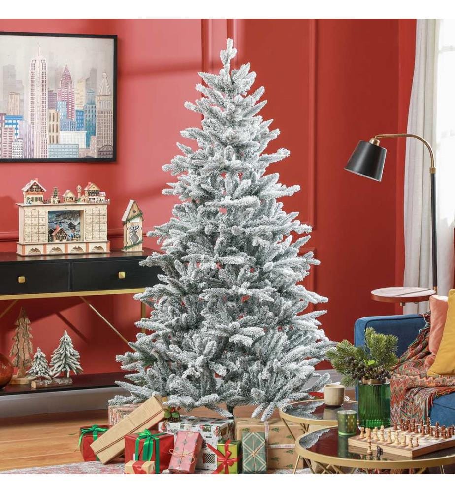 Sapin de Noël artificiel, 180 cm, 994 branches, avec de la neige artificielle