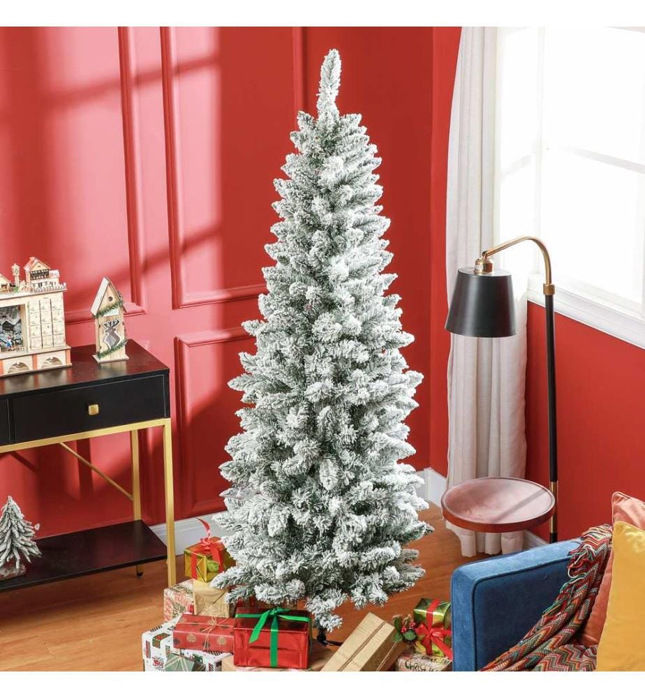 Sapin de Noël artificiel, 180 cm, 479 branches, avec de la neige artificielle