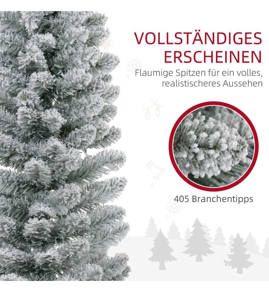 Sapin de Noël artificiel, 210 cm, 405 branches, 180 LED