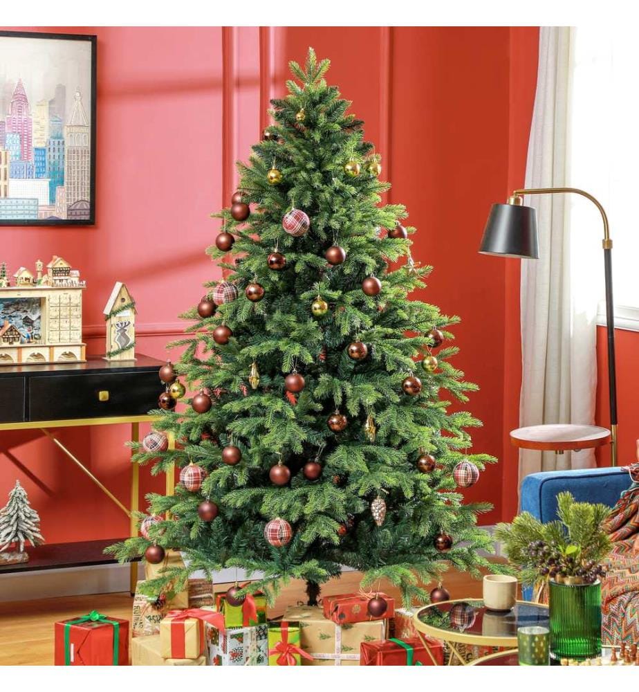 Sapin de Noël artificiel, 180 cm, 1 700 branches, stable