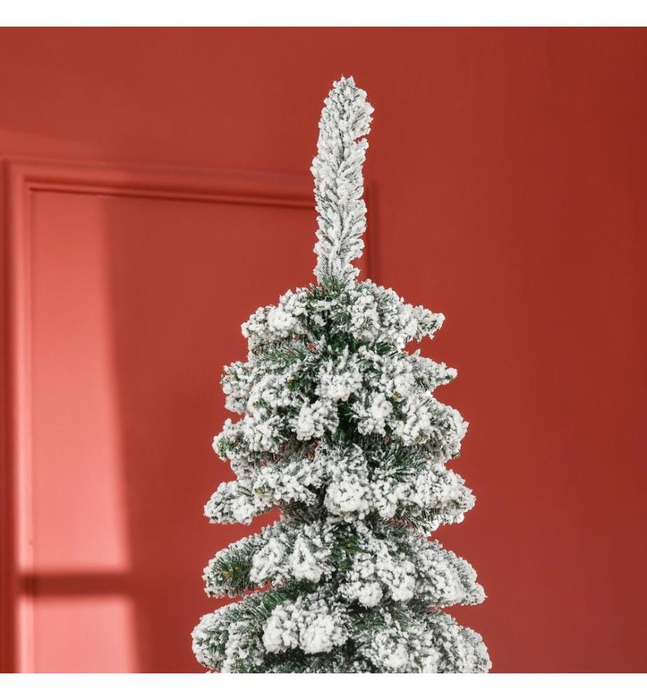 Sapin de Noël artificiel, 210 cm, 490 branches, avec de la neige artificielle