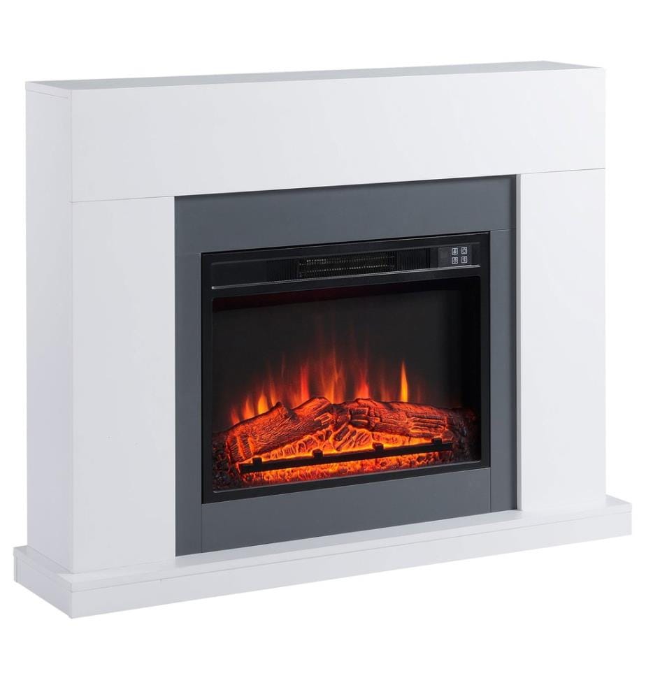 Cheminée électrique XXL jusqu'à 37 m² - Cheminée sur pied - Chauffage électrique - 113 x 87 cm