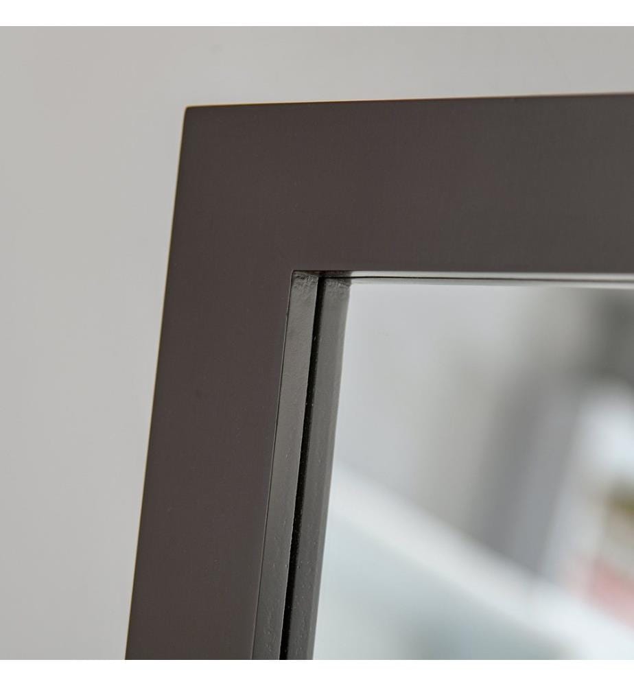 Miroir en pied avec pied, 47 x 46 x 148 cm, marron