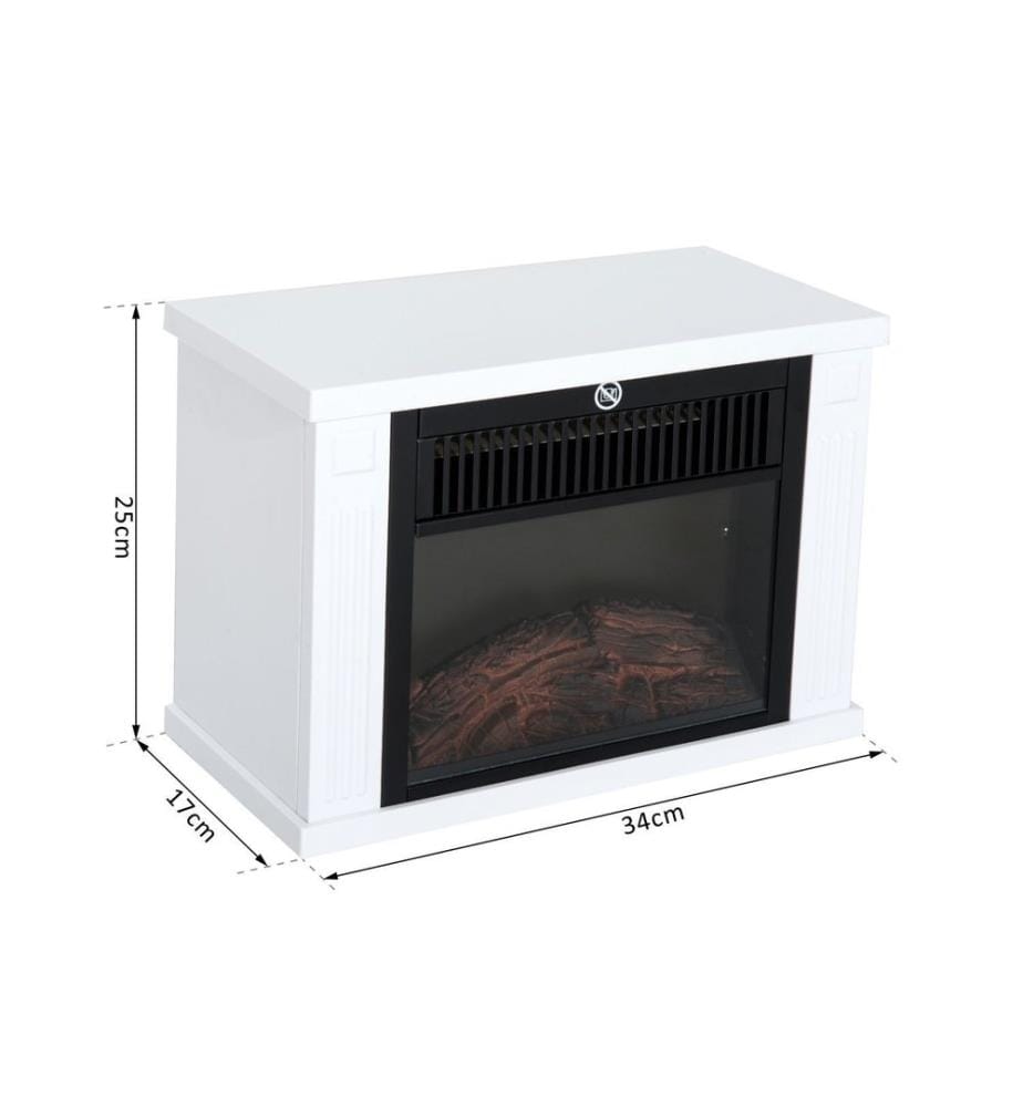 Cheminée électrique 1200 W avec effet flamme