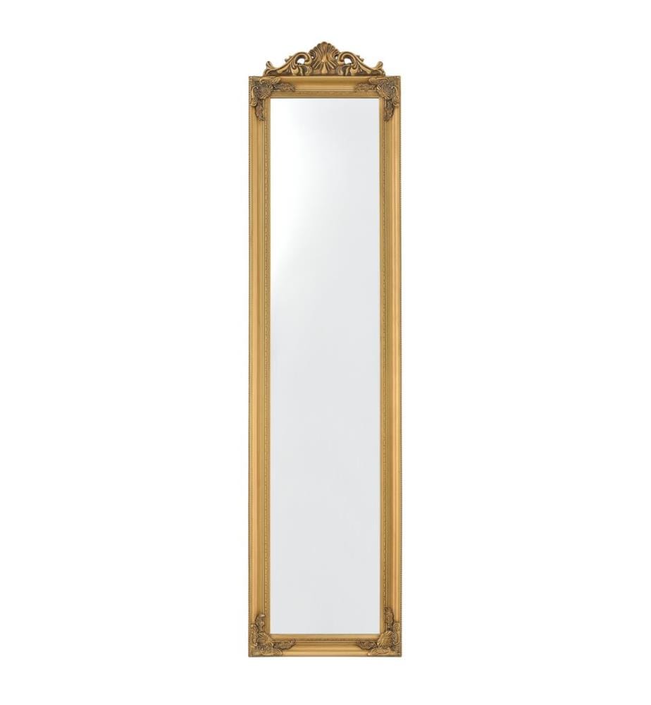 Standspiegel Arezzo 160x40 cm Rechteckig Kippbar Barock Gold