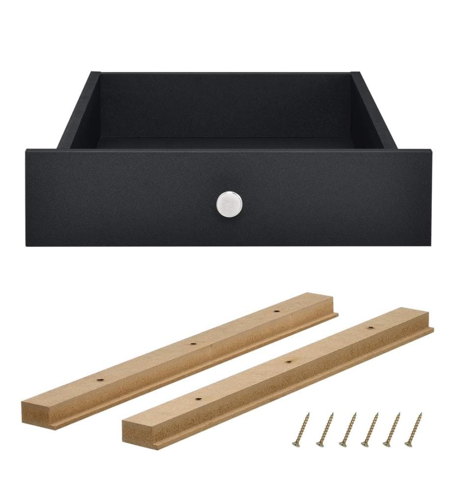 4x Schubladen für Europaletten-Möbeln DIY-Set Schwarz