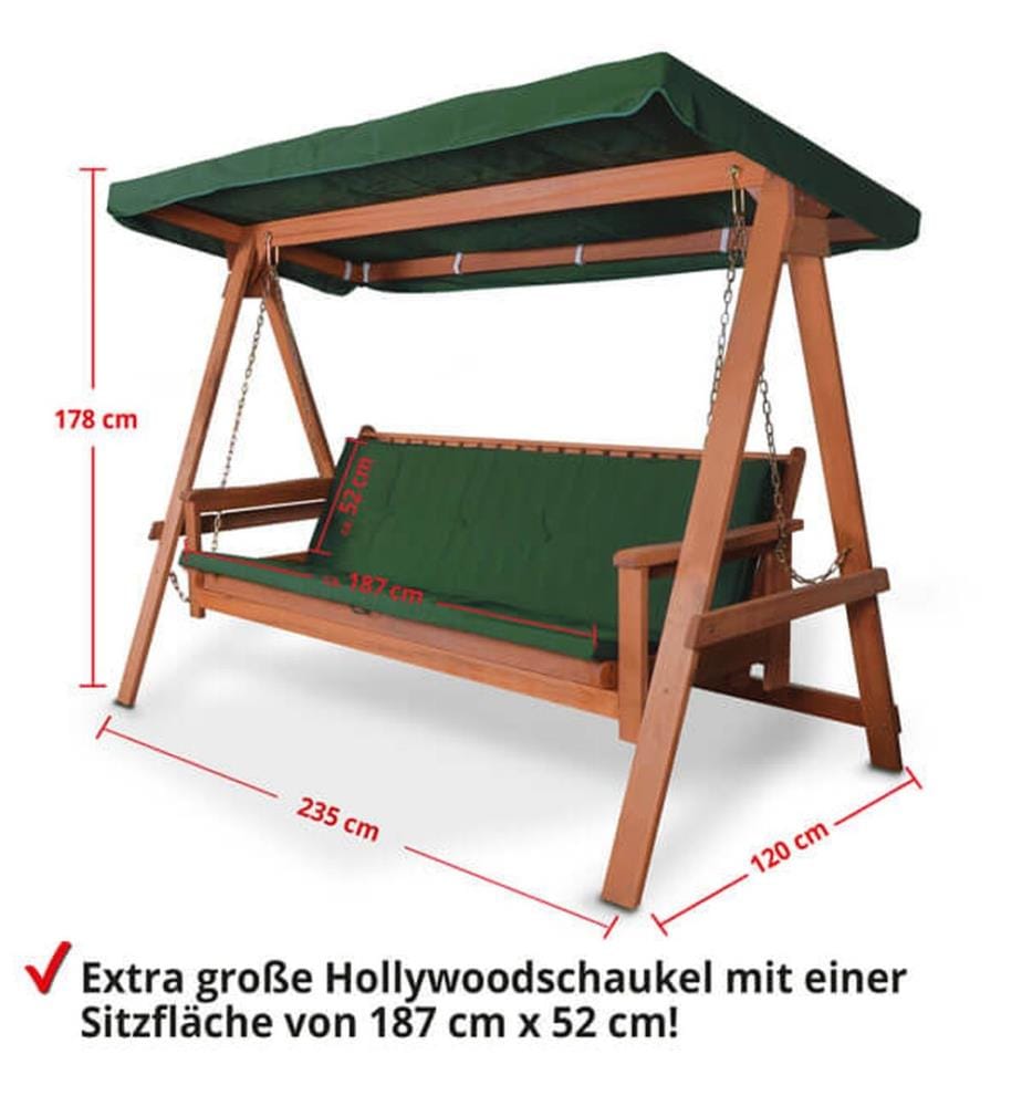 Hollywoodschaukel SolidRock - Liegefunktion
