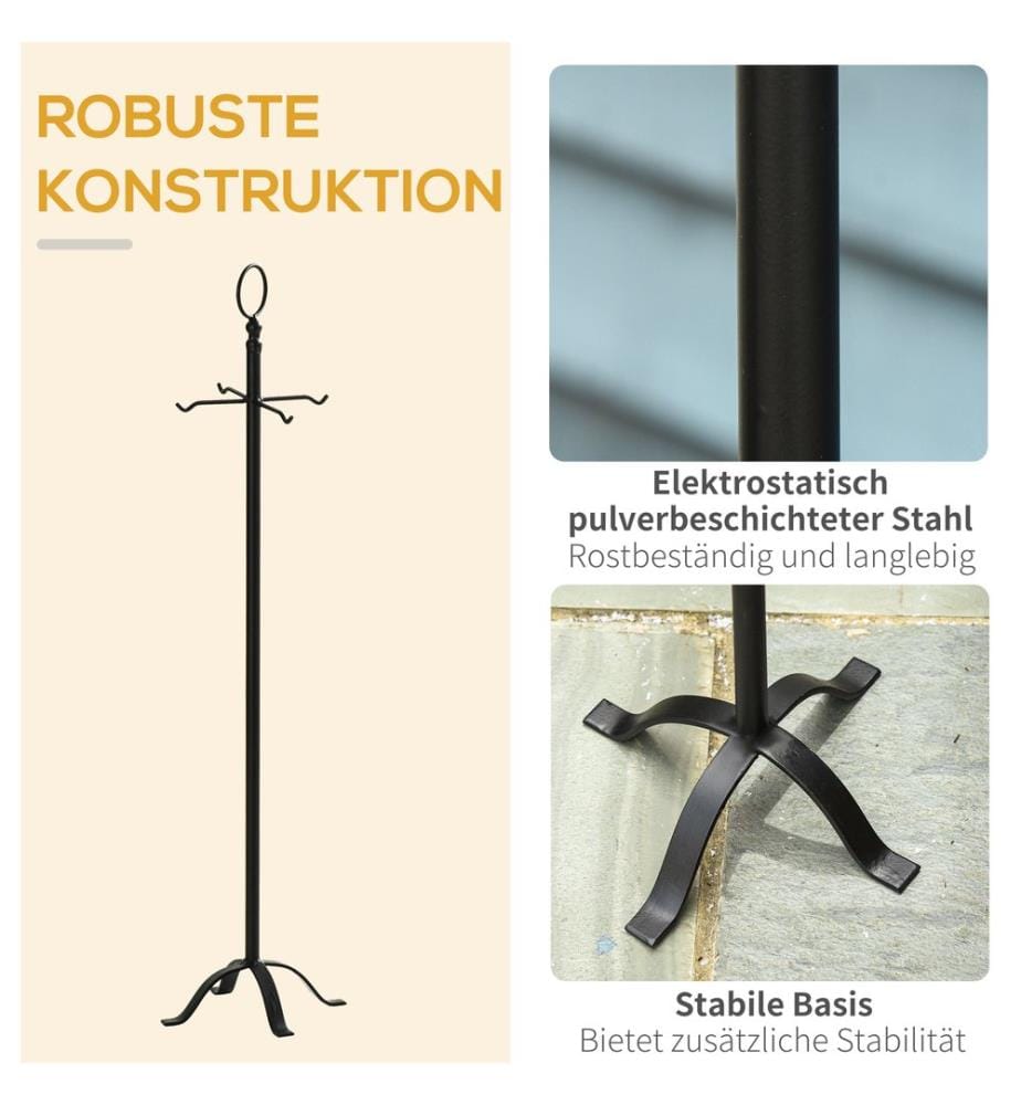 Ensemble de 5 pièces pour cheminée : tisonnier, pelle et balai
