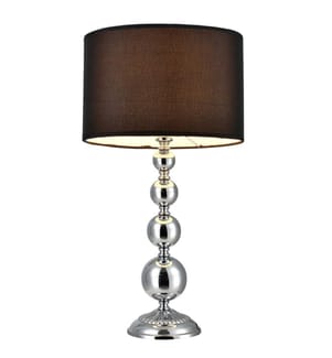Tischlampe San Francisco 1x E14 Ø29x51 cm Chromfarben Schwarz