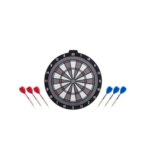 Bersaglio per freccette con punte in plastica Ø 45 cm - Nero