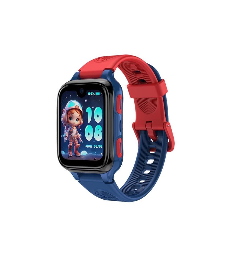 Connected kids' watch 4G GPS AMOLED 8 GB - Blue / Red