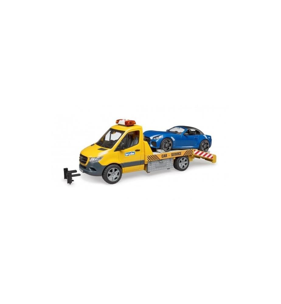 Bruder Spielwaren - MB Sprinter Car Transporter L+S, Roadster