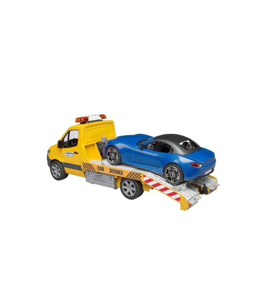 Bruder Spielwaren - MB Sprinter Car Transporter L+S, Roadster