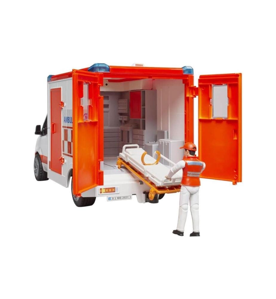 Bruder Spielwaren - Véhicule de secours MB Sprinter Ambulance avec chauffeur