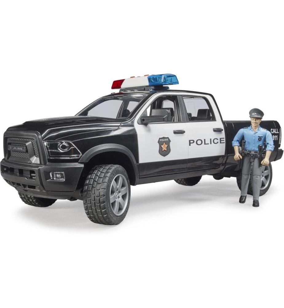 Bruder Spielwaren - Camionnette de police avec policier
