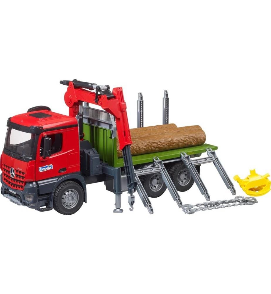 Bruder Spielwaren - Camion de transport de bois Arocs
