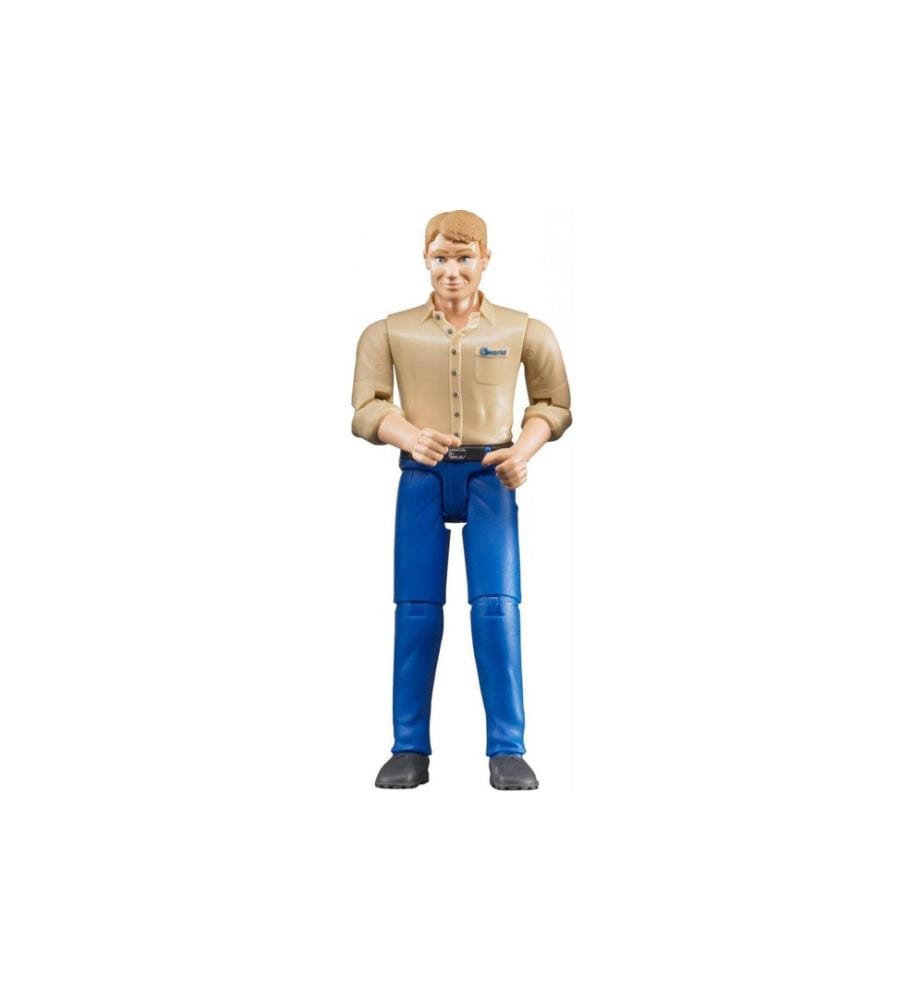 Bruder Spielwaren - Figur Mann mit blauer Hose