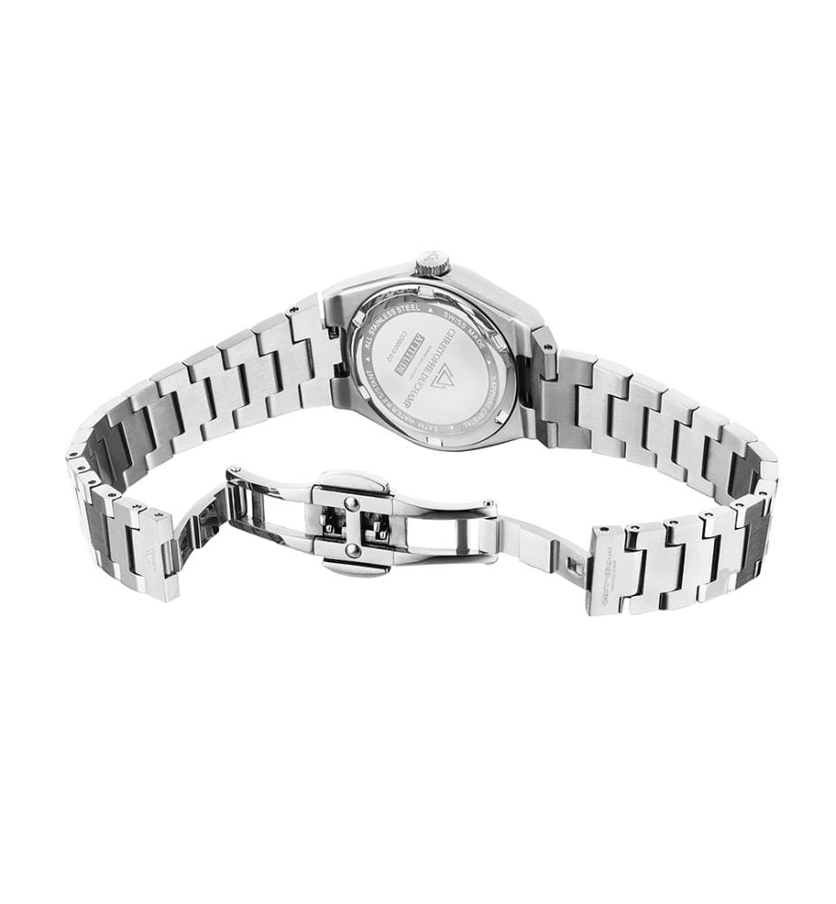 Attitude Double Diamond Uhr - Silber & Blau