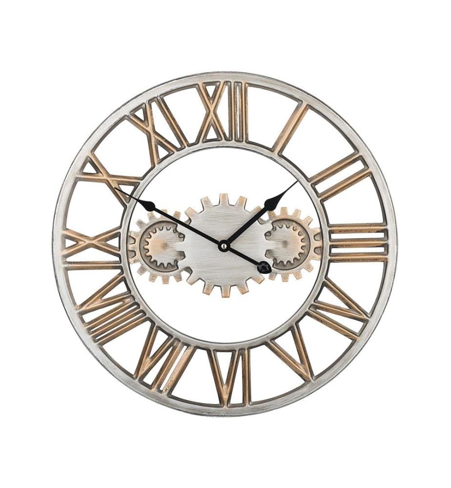 Wanduhr SEON 46 cm Metall Silber