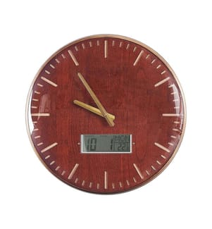 Wanduhr BRUGG 43 cm Goldbraun