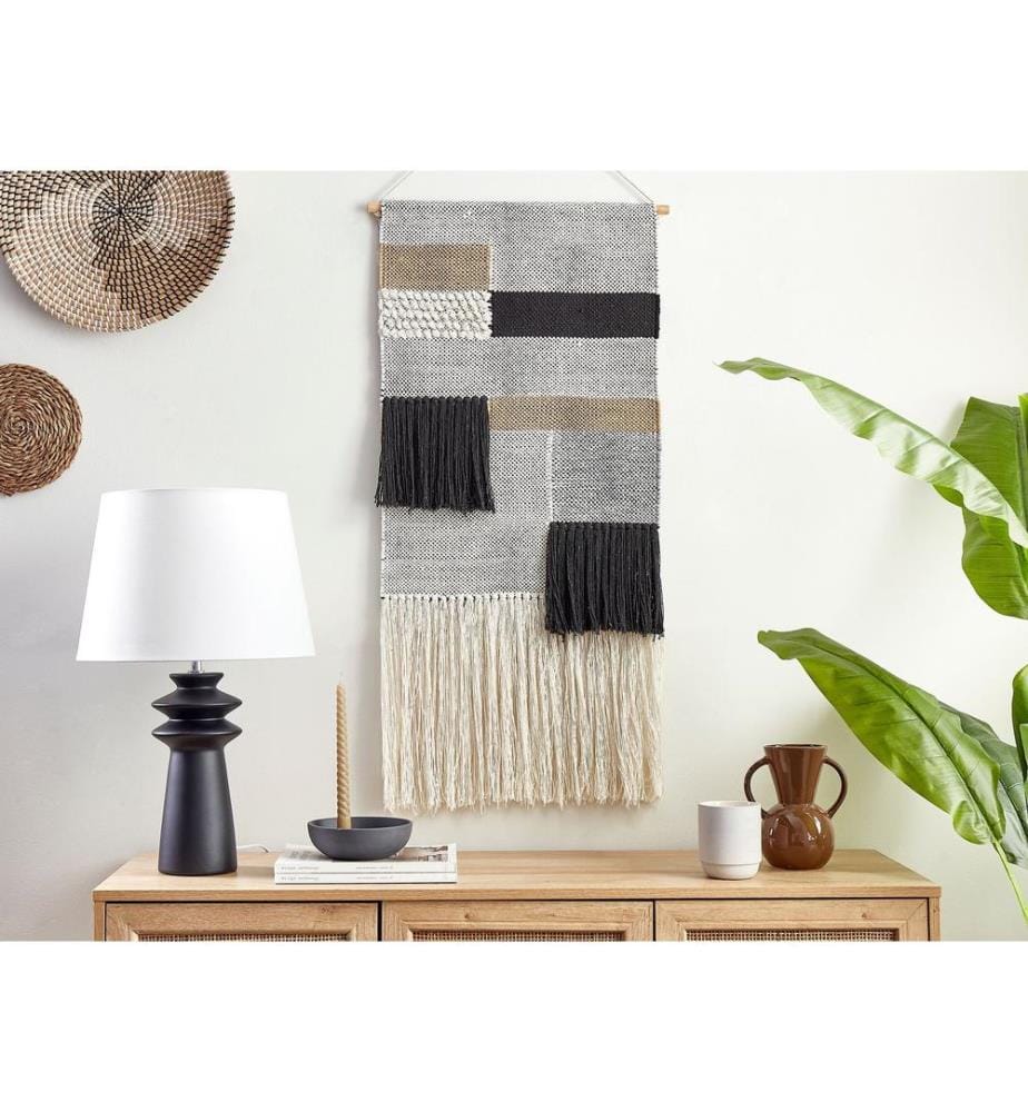 Wandbehang HANGU Baumwolle 114 cm Beige