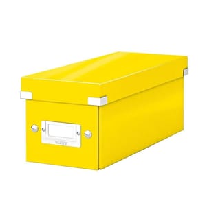 LEITZ - Boîte de rangement Click & Store WOW CD Jaune